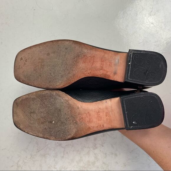 Brighton Brown Kent Crocodile Print Heels Size 7 - Picture 8 of 8